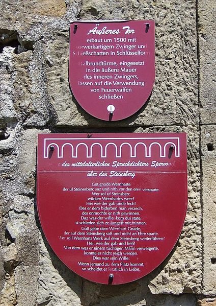 Datei:Infotafel Burg Steinsberg 1.JPG