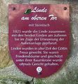 Infotafel Linde am Oberen Tor