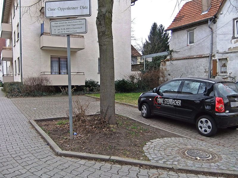 Datei:Cäsar-Oppenheimer-Platz Hemsbach.JPG