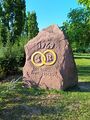 Gedenkstein zum Zusammenschluss der beiden Ortsteile