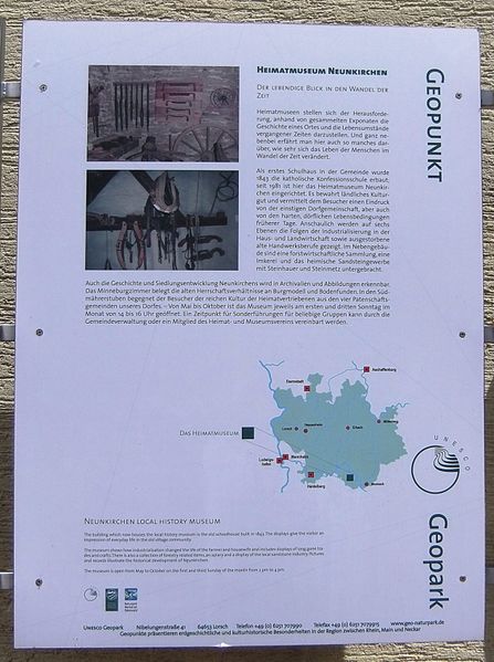 Datei:Geo-Naturpark Bergstraße-Odenwald Tafel Neunkirchen.JPG